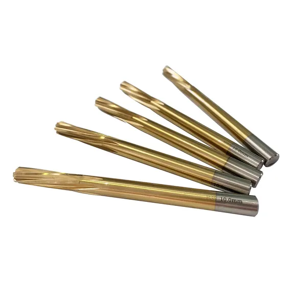 Hot Sell DIN212D H7 Spiral Flute Reamer HSS M2 Tin Coated Machine Reamer